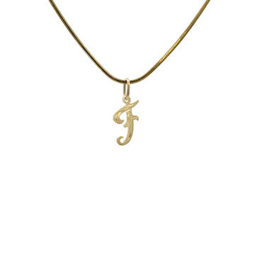 Žluté zlato přívěsek PÍSMENO malé psací